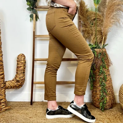 O138- Jean 7/8ème Voggo (T34-T44) - camel - 44