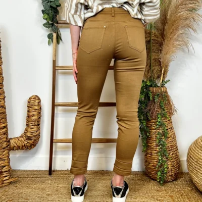 O138- Jean 7/8ème Voggo (T34-T44) - camel - 44