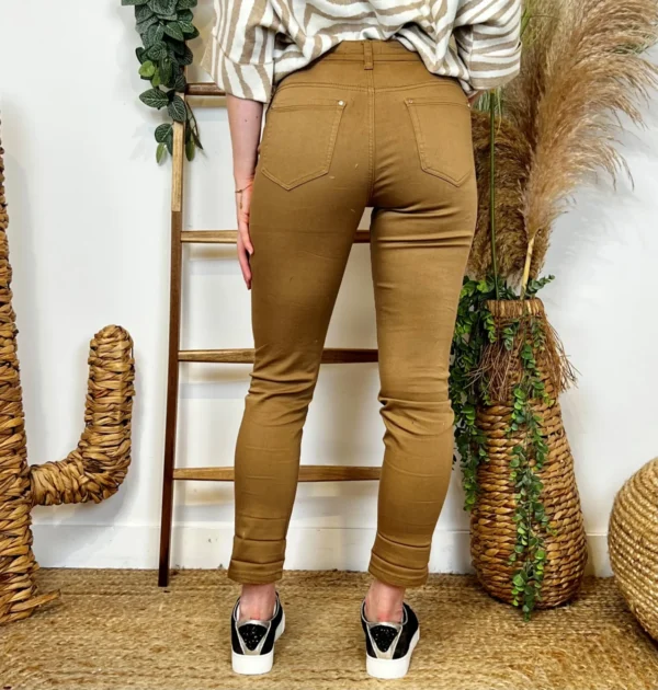 O138- Jean 7/8ème Voggo (T34-T44) - camel - 44