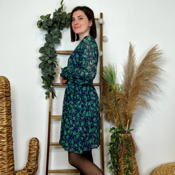 K821- Robe fluide Maëlle (T36-T40) - vert - 38