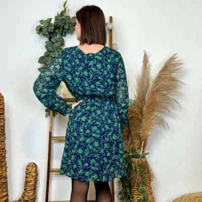 K821- Robe fluide Maëlle (T36-T40) - vert - 38