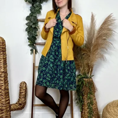 K821- Robe fluide Maëlle (T36-T40) - vert - 38