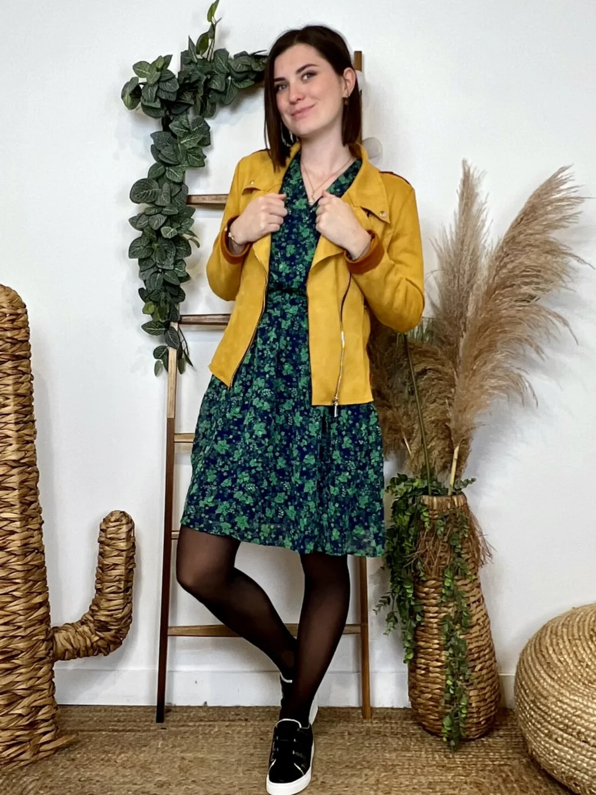 K821- Robe fluide Maëlle (T36-T40) - vert - 38