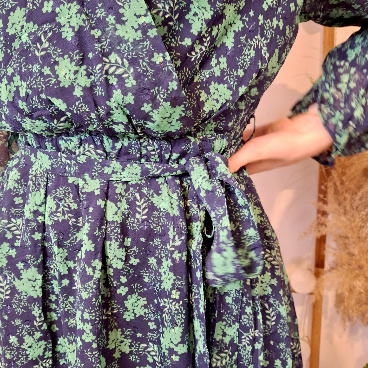 K821- Robe fluide Maëlle (T36-T40) - vert - 38