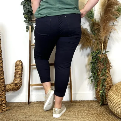 O125- Jean 7/8ème Voggo (T42-T52) - marine - 52