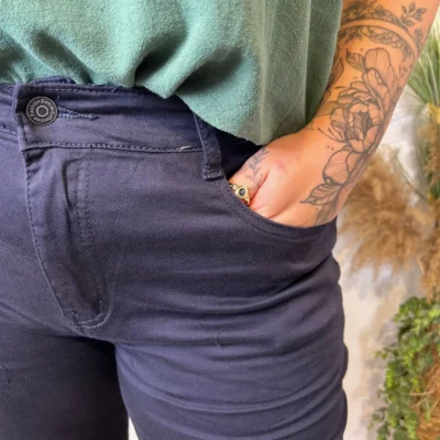 O125- Jean 7/8ème Voggo (T42-T52) - marine - 52