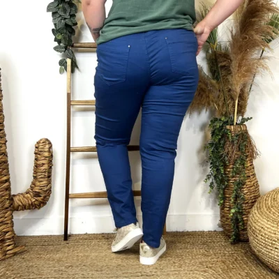 O155- Jean Slim Voggo (T42-T52) - bleu-royal - 52