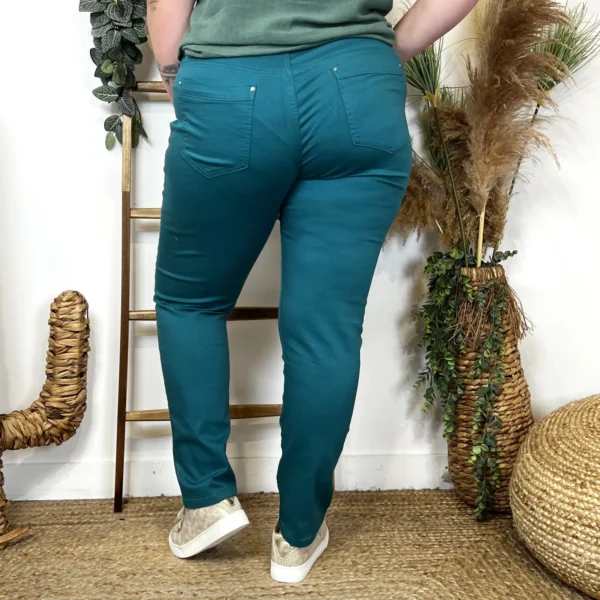 O148- Jean Slim Voggo - bleu-canard - 52