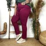Jean Slim Voggo (T42-T52) - fuchsia-framboise - 52