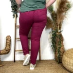 Jean Slim Voggo (T42-T52) - fuchsia-framboise - 52