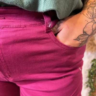 O153- Jean Slim Voggo (T42-T52) - fuchsia - 52