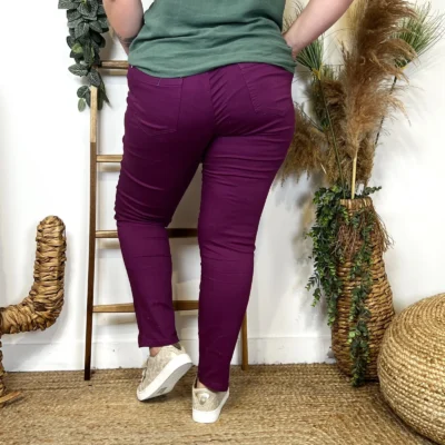 O151- Jean Slim Voggo (T42-T52) - violet - 52