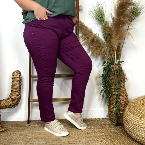 O151- Jean Slim Voggo (T42-T52) - violet - 52