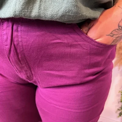 O151- Jean Slim Voggo (T42-T52) - violet - 52