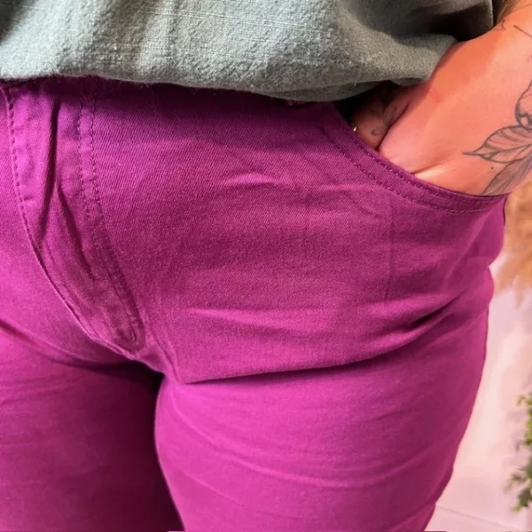 O151- Jean Slim Voggo (T42-T52) - violet - 52