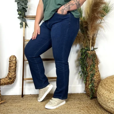 O173- Jean Droit Voggo (T42-T52) - denim - 52