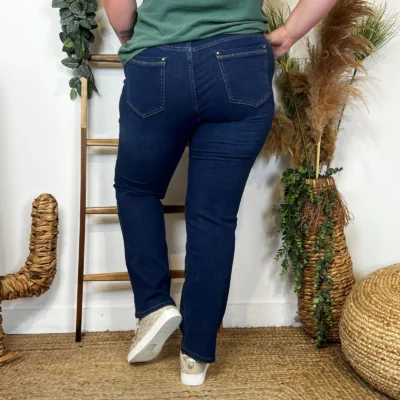 O173- Jean Droit Voggo (T42-T52) - denim - 52