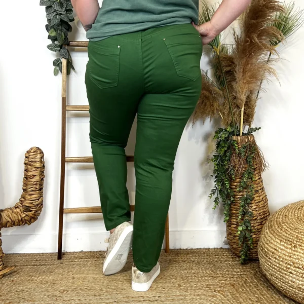 O157- Jean Slim Voggo (T42-T52) - vert-emeraude - 52