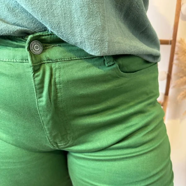 O157- Jean Slim Voggo (T42-T52) - vert-emeraude - 52