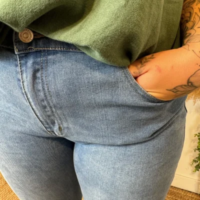 O167- Jean Droit Voggo (T42-T52) - denim - 52