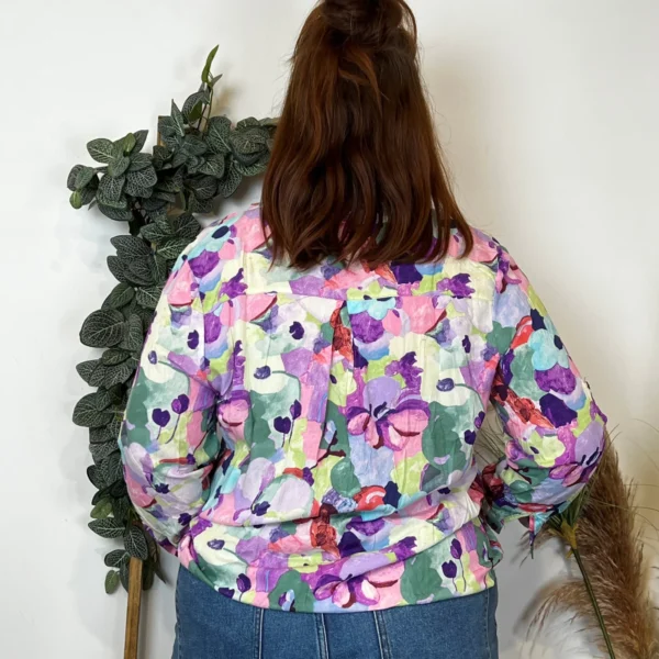 Z759- Blouse Christy "Peinture" (T44-T52) - violet - 52