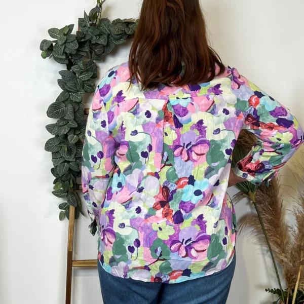 Z759- Blouse Christy "Peinture" (T44-T52) - violet - 52