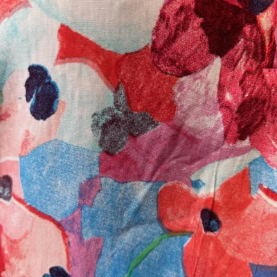 Z759- Blouse Christy "Peinture" (T44-T52) - rouge - 52