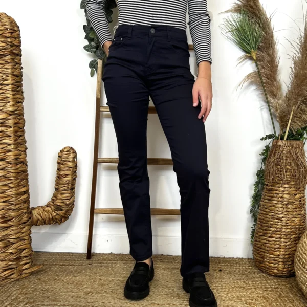 O212- Jean coupe Droite Voggo (T34-T44) - marine - 44