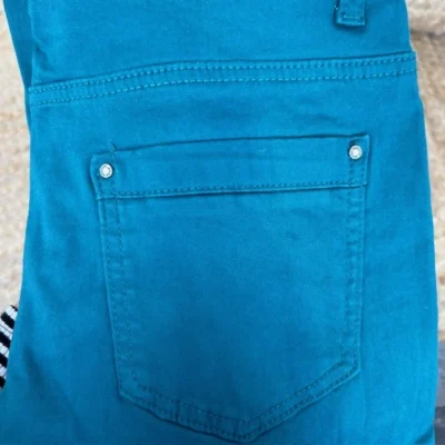O147- Jean Slim (T34-T44) - bleu-canard - 44
