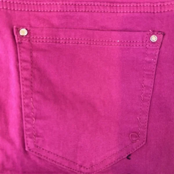 O118- Jean 7/8ème Voggo (T34-T44) - fuchsia - 44