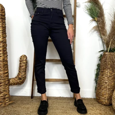 O112- Jean 7/8ème Voggo (T34-T44) - marine - 44