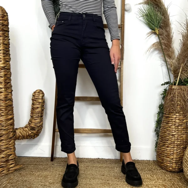 O112- Jean 7/8ème Voggo (T34-T44) - marine - 44