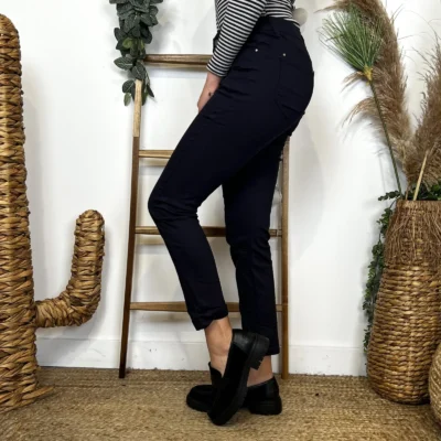 O112- Jean 7/8ème Voggo (T34-T44) - marine - 44