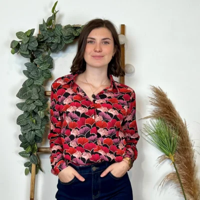 K741- Chemise Gingko (T36-T40) - fuchsia - 38