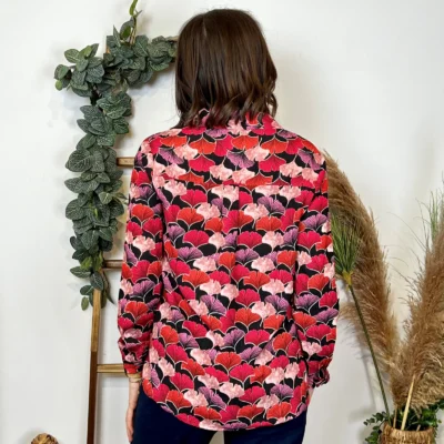 K741- Chemise Gingko (T36-T40) - fuchsia - 38