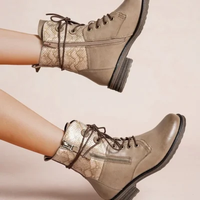 R440- Bottines bi-matière (T36-T42) - taupe - 41