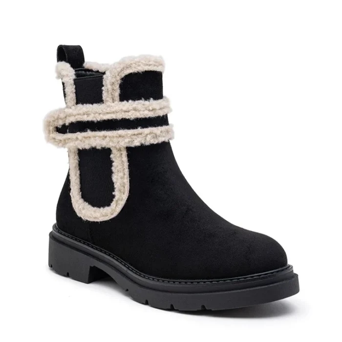 R465- Boots bi-matière (T36-T41) - noir - 41