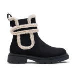 R465- Boots bi-matière (T36-T41) - noir - 41