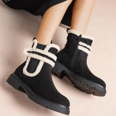 R442- Boots bi-matière (T36-T41) - noir - 41