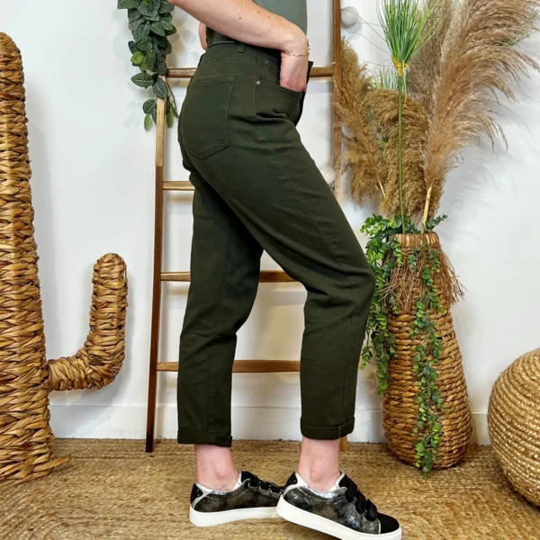 W118- Jean Mom Voggo (T36-T44) - kaki - 44