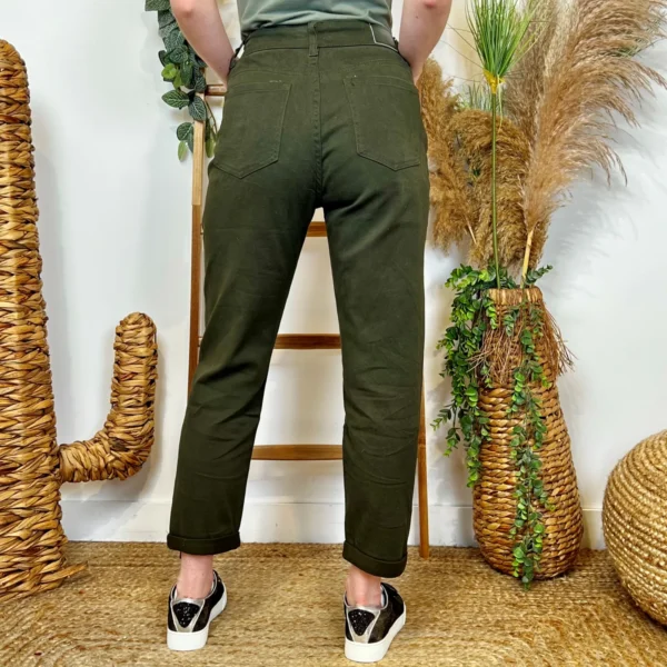 W118- Jean Mom Voggo (T36-T44) - kaki - 44