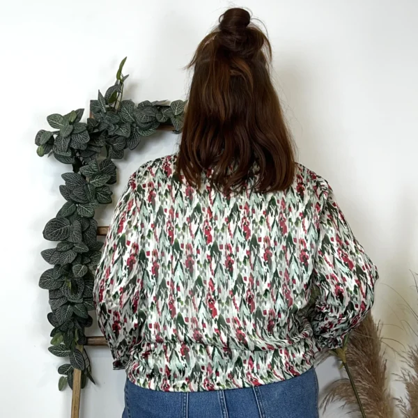 Z793- Blouse Christy Satinée (T44-T52) - vert-celadon - 52