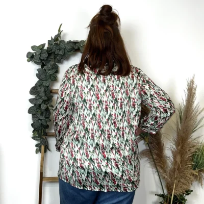 Z793- Blouse Christy Satinée (T44-T52) - vert-celadon - 52