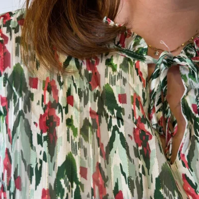 Z793- Blouse Christy Satinée (T44-T52) - vert-celadon - 52