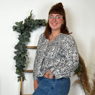 Z799- Blouse Boule Christy (T44-T52) - noir - 52