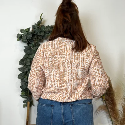 Z799- Blouse Boule Christy (T44-T52) - camel - 52