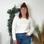 Pull col rond laine et cachemire femme TRICOTONIC T44 - ecru - 48