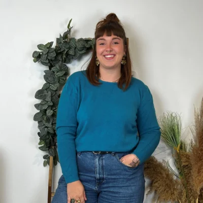 Y253- Tricotonic Col rond, Les T44 & 48 - bleu-canard - 48