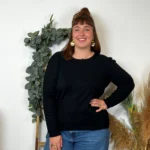 Pull col rond laine et cachemire femme TRICOTONIC T44 - noir - 48