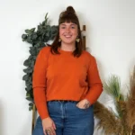 Pull col rond laine et cachemire femme TRICOTONIC T44 - rouille - 48
